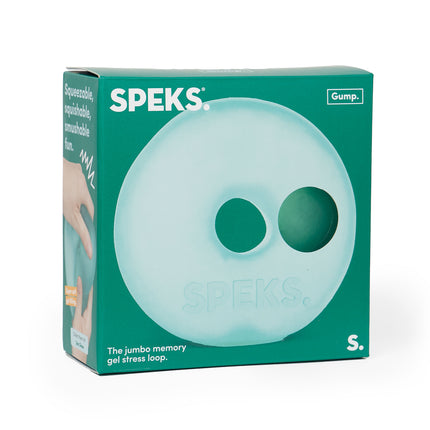 Speks Gump Jumbo Loop memory gel stress ring desk fidget toy seaglass