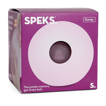 Speks Gump Jumbo large memory gel stress ball desk fidget toy moon jelly
