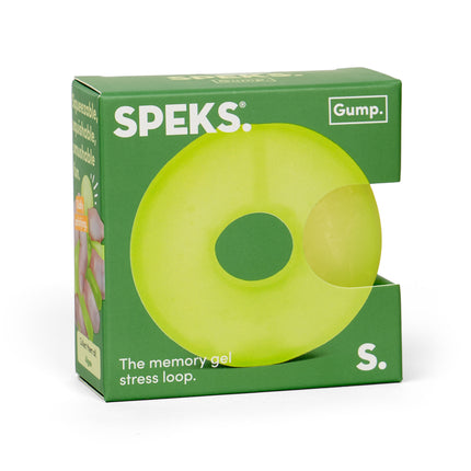Speks Gump Loop memory gel stress ring desk fidget toy algae