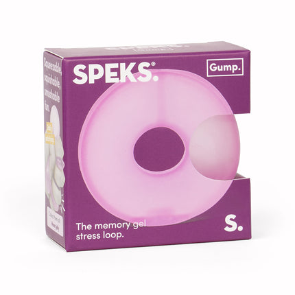 Speks Gump Loop memory gel stress ring desk fidget toy moonjelly