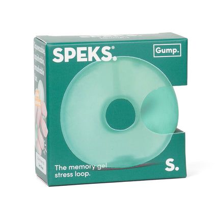 Speks Gump Loop memory gel stress ring desk fidget toy seaglass