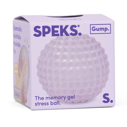 Speks Gump Surface textured memory gel stress ball desk fidget toy scale