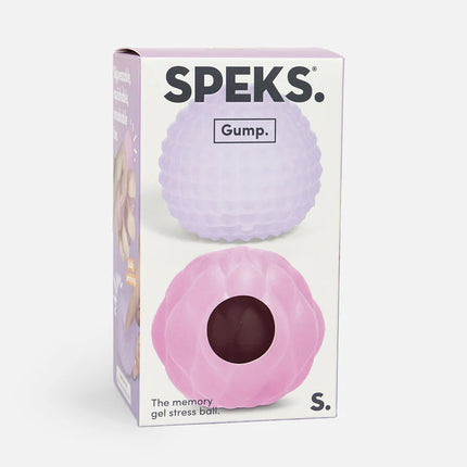 Speks Gump Surface textured memory gel stress ball desk fidget toy warm - 2 pack
