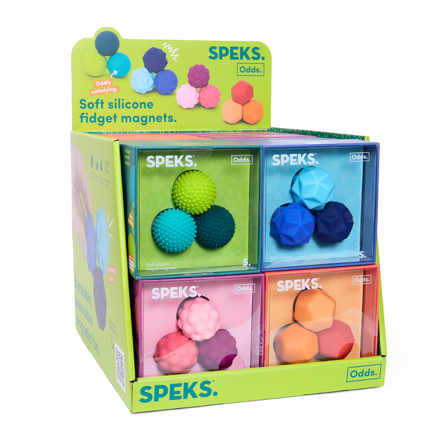 Speks Odds magnetic fidget toy desk stress relief 24 display