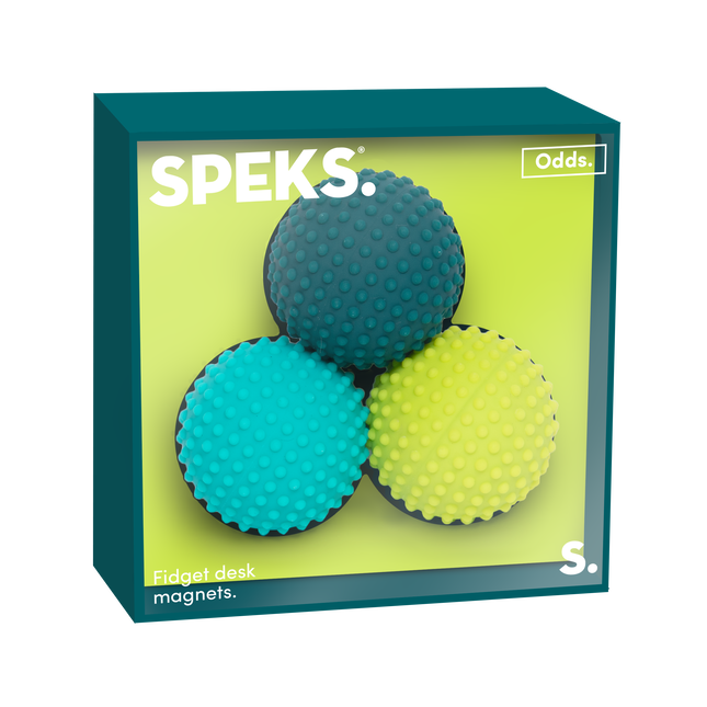 Speks Odds magnetic fidget toy desk stress relief dots green