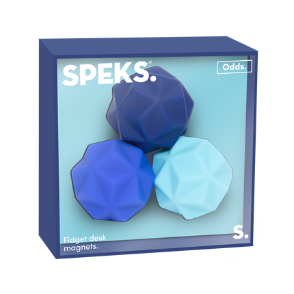 Speks Odds magnetic fidget toy desk stress relief peaks blue