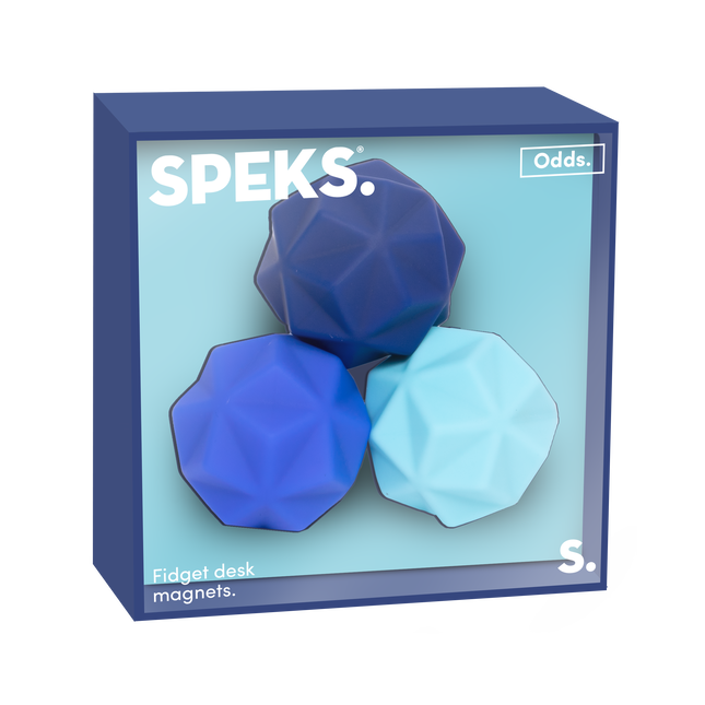Speks Odds magnetic fidget toy desk stress relief peaks blue