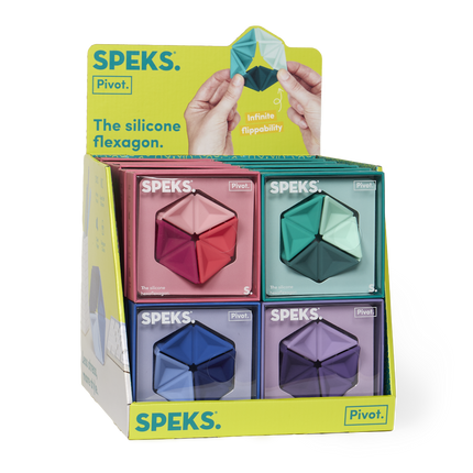 Speks Pivot silicone desk fidget toy 24 display