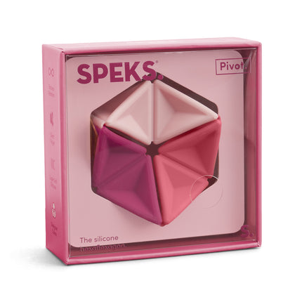 Speks Pivot silicone desk fidget toy hibiscus