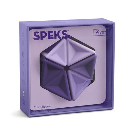 Speks Pivot silicone desk fidget toy wisteria