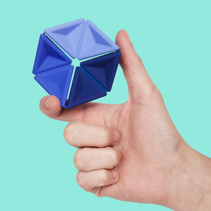 Speks Pivot silicone desk fidget toy blue