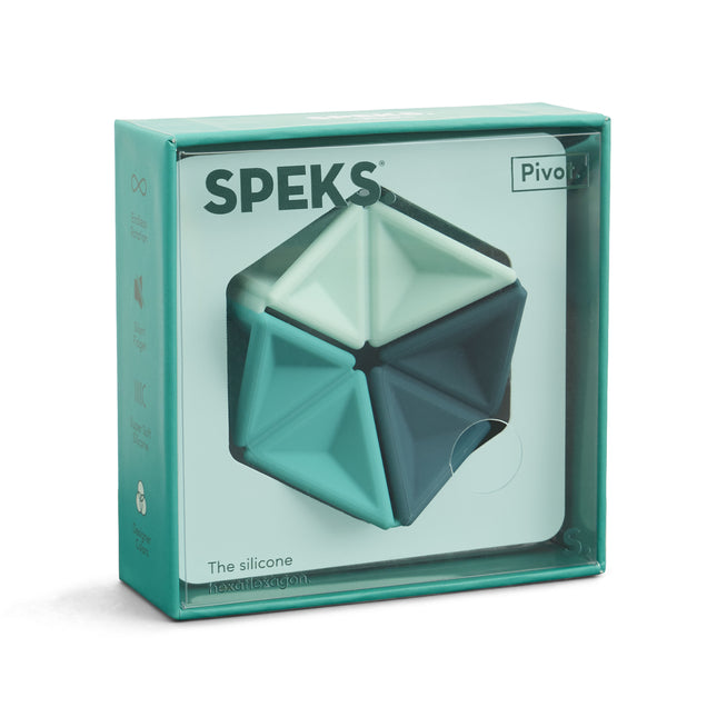 Speks Pivot silicone desk fidget toy spruce