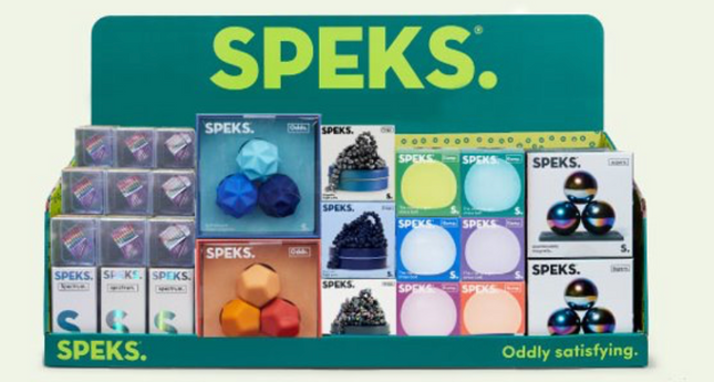 Speks retail display desk fidget toys