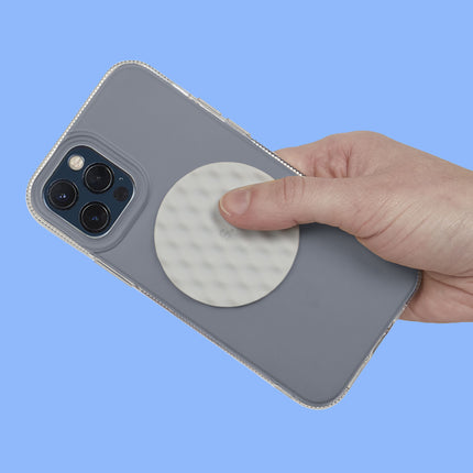Speks Slabs silicone sensory sticker desk fidget toy circle mesh grey