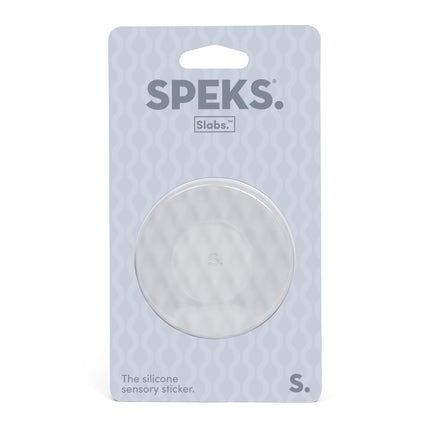 Speks Slabs silicone sensory sticker desk fidget toy circle mesh grey