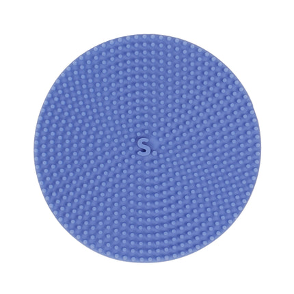 Speks Slabs silicone sensory sticker desk fidget toy circle static blue