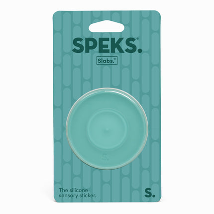 Speks Slabs silicone sensory sticker desk fidget toy path green