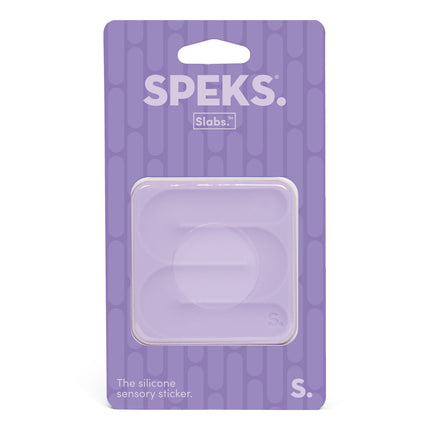 Speks Slabs silicone sensory sticker desk fidget toy path purple