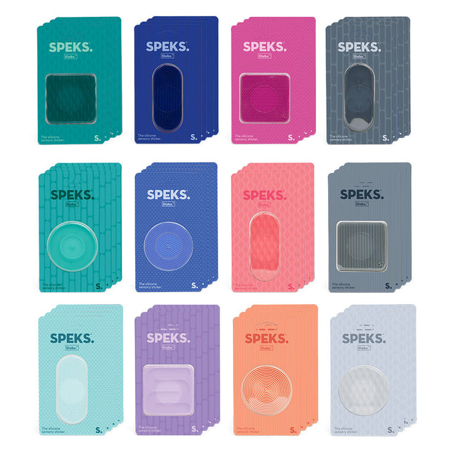 Speks Slabs silicone sensory sticker desk fidget toy refill