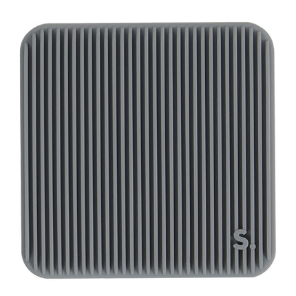 Speks Slabs silicone sensory sticker desk fidget toy square groove grey