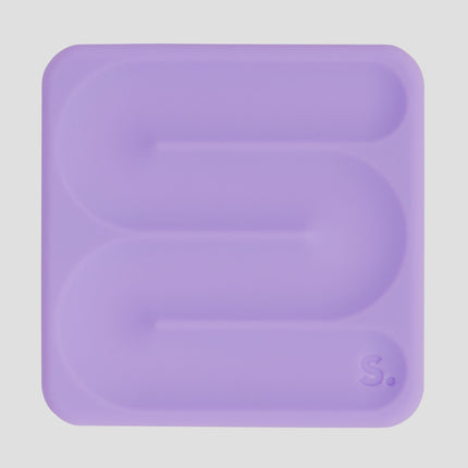 Speks Slabs silicone sensory sticker desk fidget toy square path purple