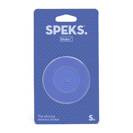 Speks Slabs silicone sensory sticker desk fidget toy static blue