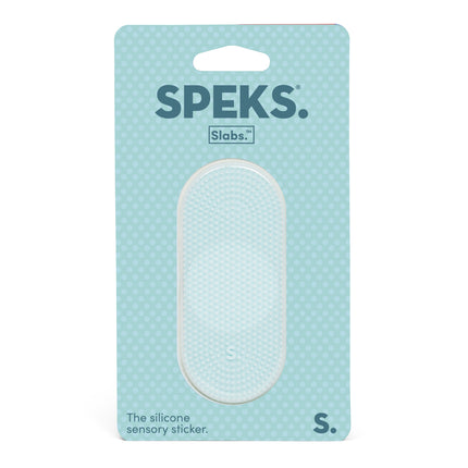 Speks Slabs silicone sensory sticker desk fidget toy static teal