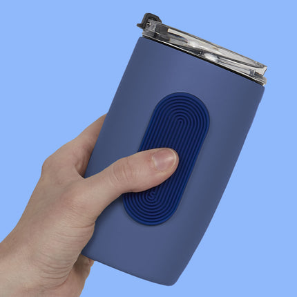 Speks Slabs silicone sensory sticker desk fidget toy tab groove blue