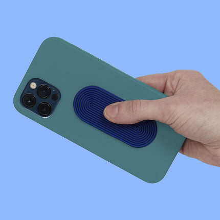 Speks Slabs silicone sensory sticker desk fidget toy tab groove blue