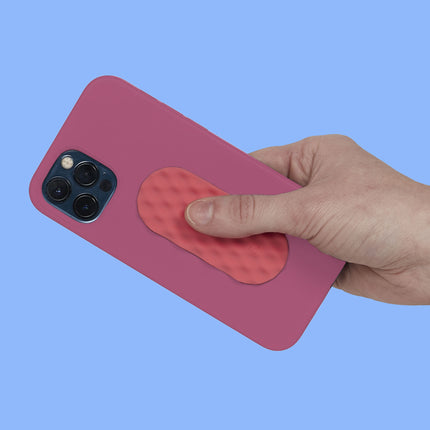 Speks Slabs silicone sensory sticker desk fidget toy tab mesh pink