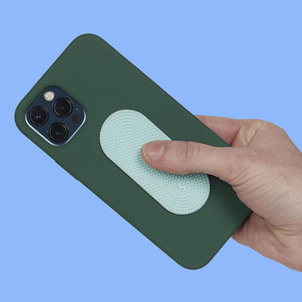 Speks Slabs silicone sensory sticker desk fidget toy tabs static green